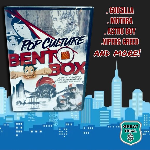 Japanese Movie & TV Show Pop Culture Bento Box Sampler DVD NEW! Godzilla & More! - Picture 1 of 5